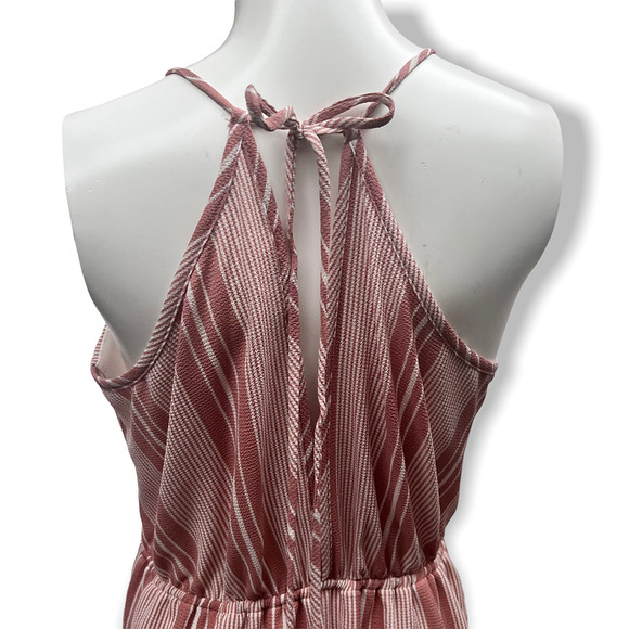 Hummingbird Striped Red Romper Shorts Size Medium - Picture 4 of 12